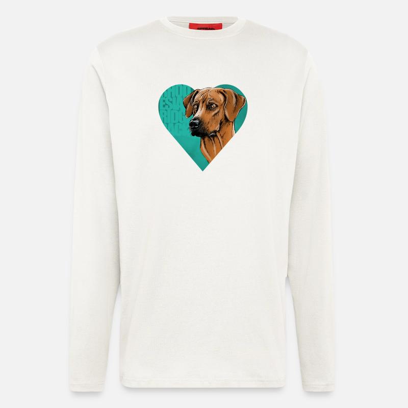 Rhodesian Ridgeback - Langarmshirt - made by SPREAD  - OFF WHITE