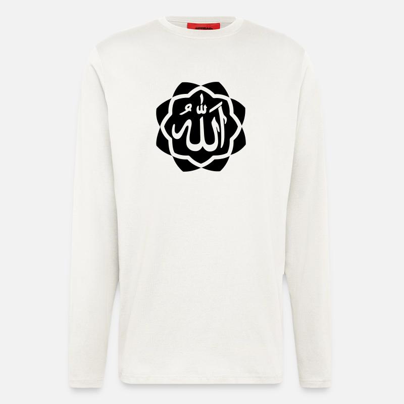 Allah Gott Logo im Rahmen - Langarmshirt - made by SPREAD  - OFF WHITE