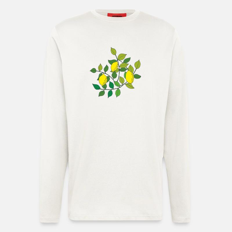 zitronen baum - Langarmshirt - made by SPREAD  - OFF WHITE