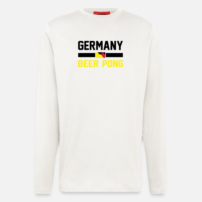 Germany Beer Pong - Langarmshirt - made by SPREAD  - OFF WHITE
