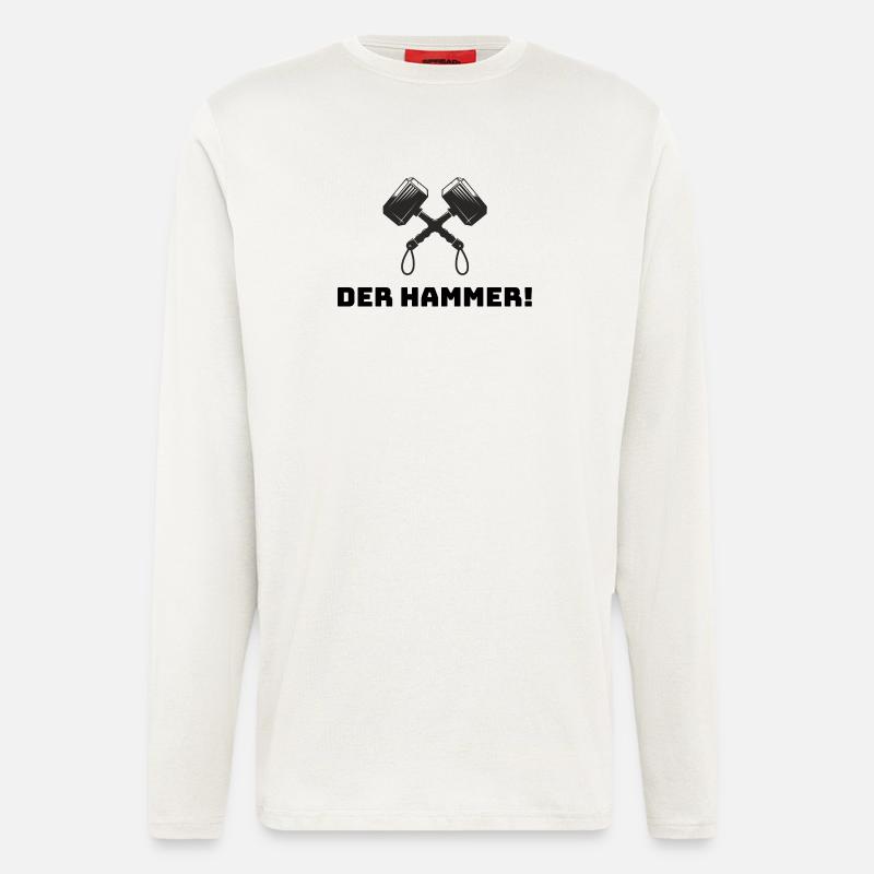 Der Hammer von Thor - Langarmshirt - made by SPREAD  - OFF WHITE