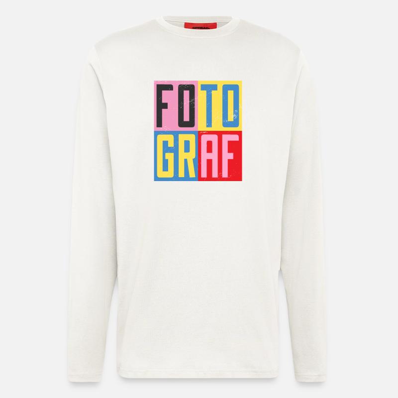 Fotograf Design - Langarmshirt - made by SPREAD  - OFF WHITE