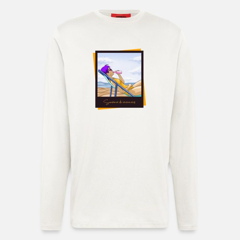 Urlaubs-Souvenir - Langarmshirt - made by SPREAD  - OFF WHITE