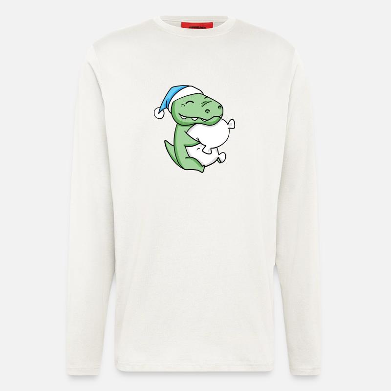 Bébé crocodile - Manches longues bio décontracté fabriqué en UE - OFF WHITE
