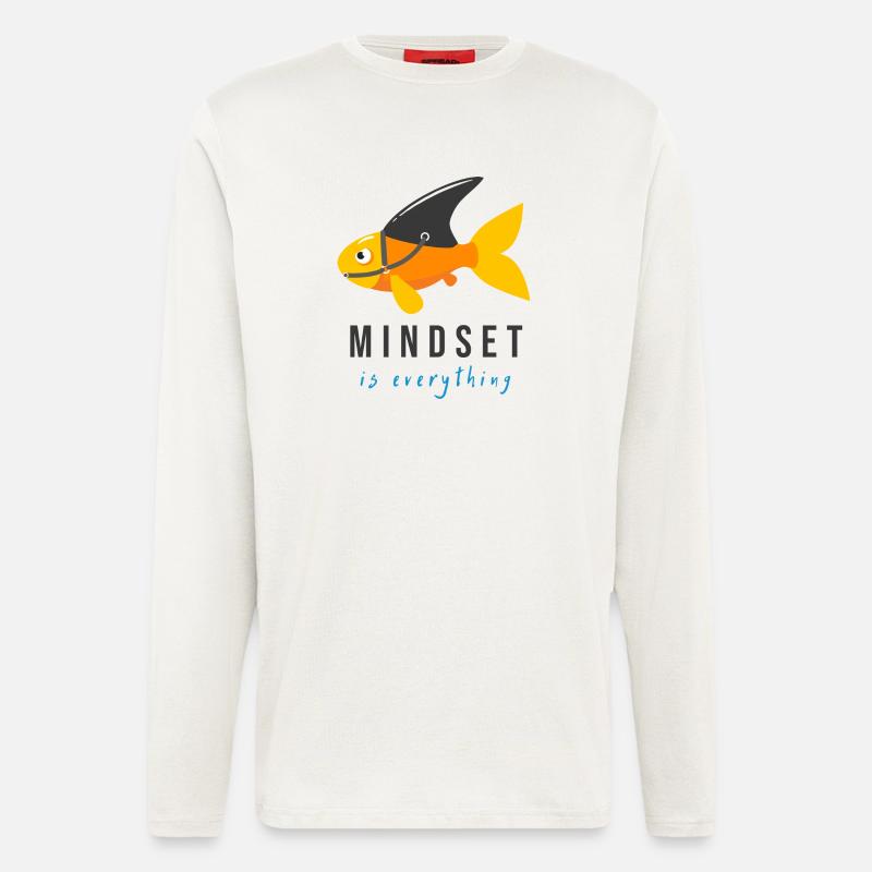 Mindset ist alles - Langarmshirt - made by SPREAD  - OFF WHITE