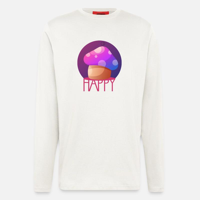 MAGIC MUSHROOM by CD - Langarmshirt - made by SPREAD  - OFF WHITE
