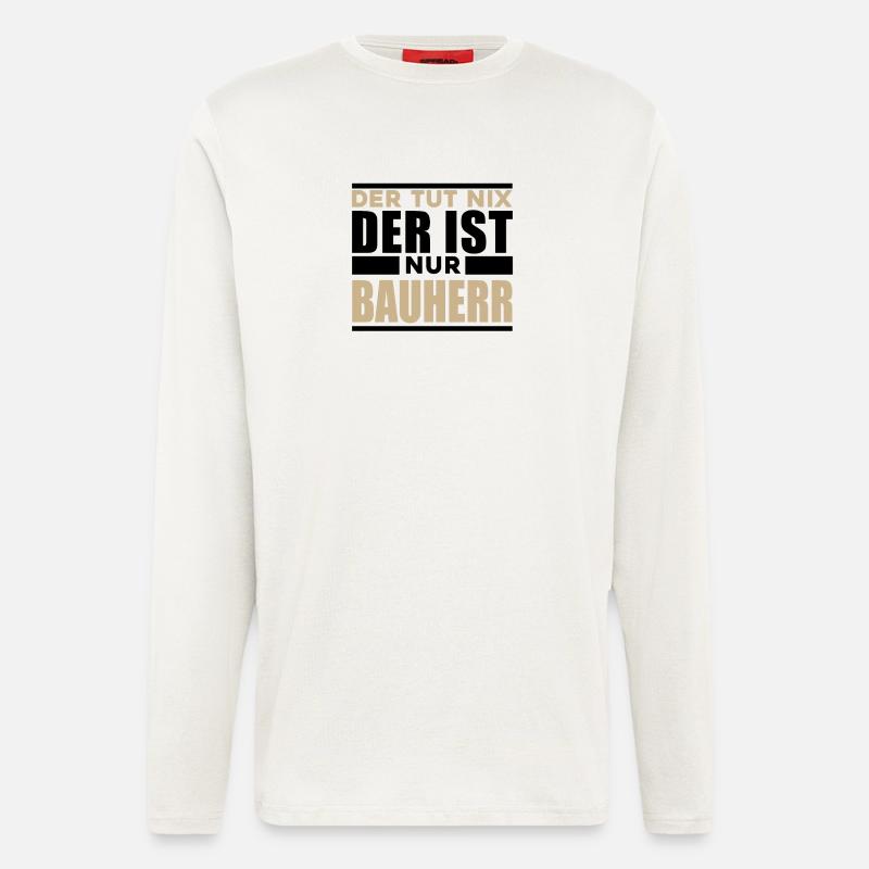 Bauherr - Langarmshirt - made by SPREAD  - OFF WHITE