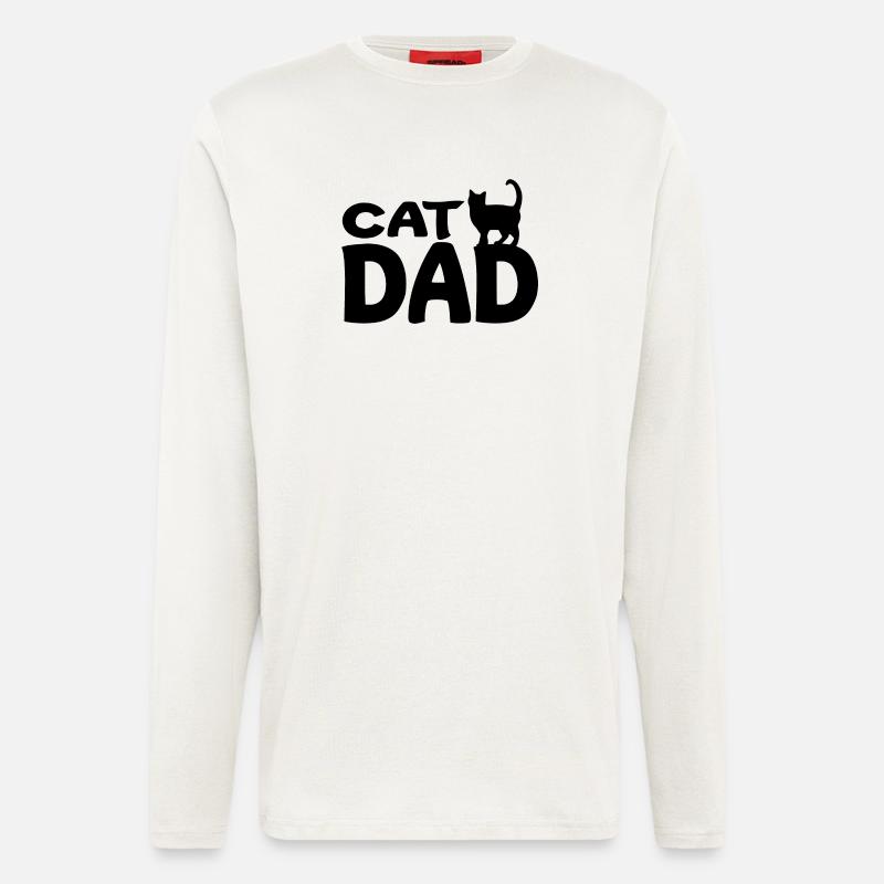 Cat Dad - Longsleeve - made by SPREAD  - OFF WHITE
