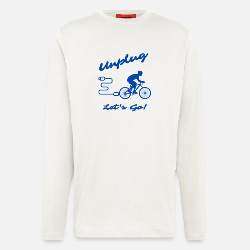 Unplug Let's Go - Langarmshirt - made by SPREAD  - OFF WHITE