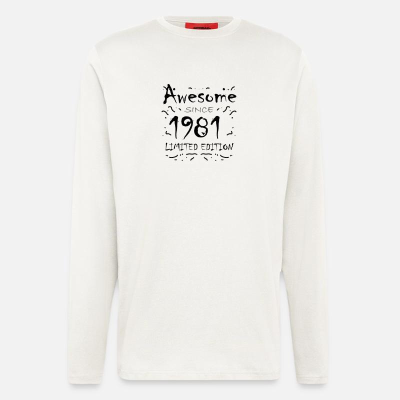 1981 - Born 1981 - Longsleeve - made by SPREAD  - OFF WHITE