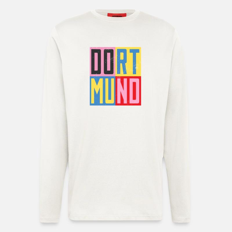Dortmunder Städte Design - Langarmshirt - made by SPREAD  - OFF WHITE