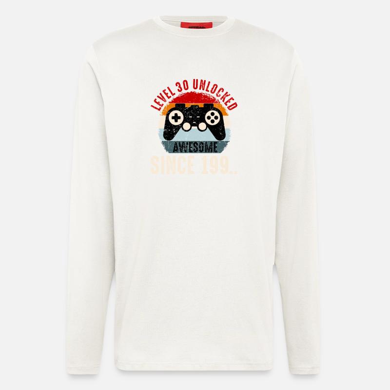 Level-30 Entsperrter Retro-Controller - Langarmshirt - made by SPREAD  - OFF WHITE