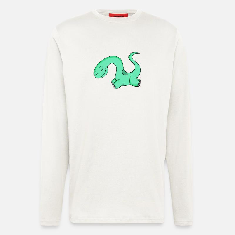 Dinosaurier Motiv - Langarmshirt - made by SPREAD  - OFF WHITE