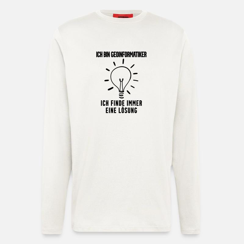 Geoinformatiker - Langarmshirt - made by SPREAD - OFF WHITE