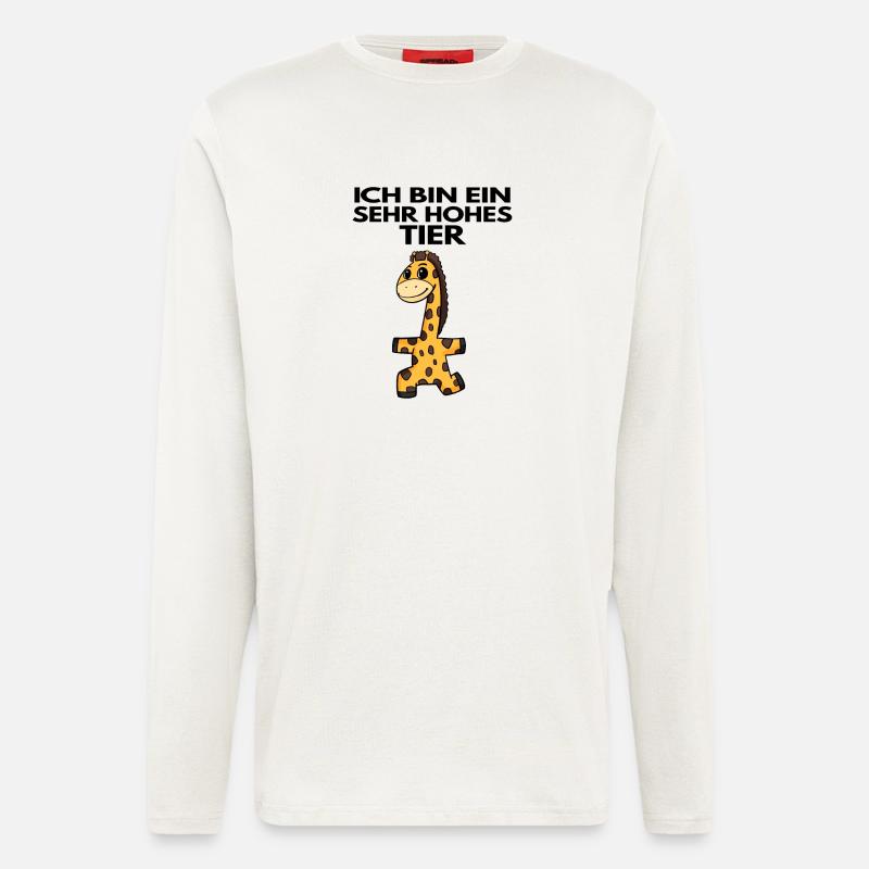 Teamleiter Giraffe Trainer Leitung Chef - Langarmshirt - made by SPREAD - OFF WHITE