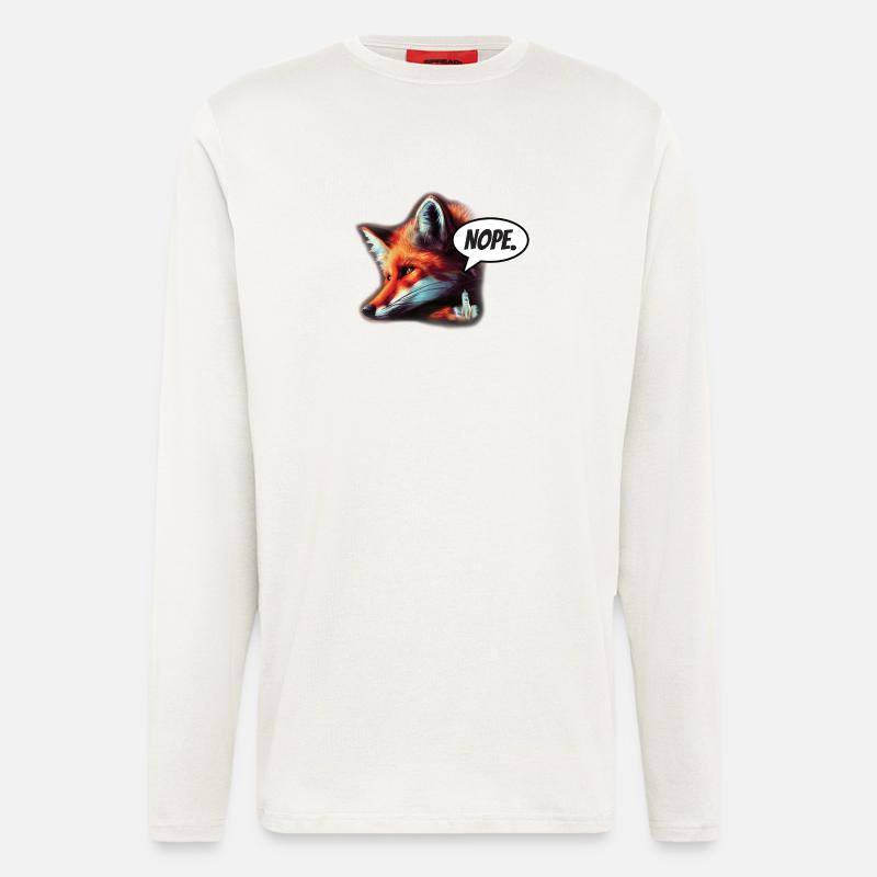 Fox Nope - Longsleeve - made by SPREAD - OFF WHITE