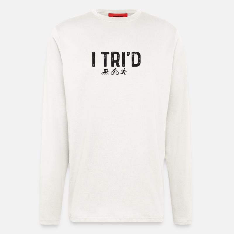 I Tri'd Triathlon - Langarmshirt - made by SPREAD  - OFF WHITE