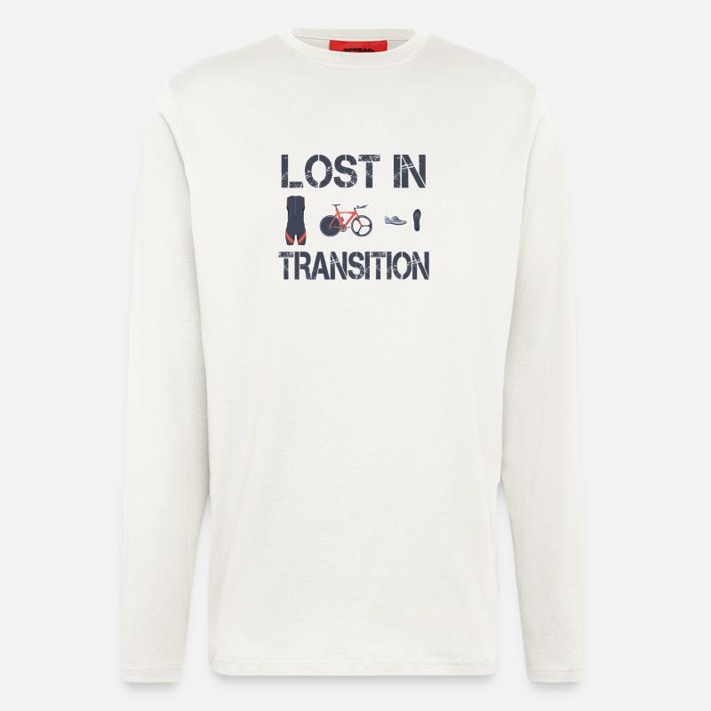 Lost In Transition Triathlet Triathlon - Langarmshirt - made by SPREAD  - OFF WHITE