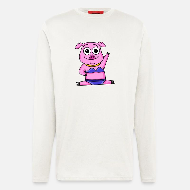 Schwein - Langarmshirt - made by SPREAD  - OFF WHITE