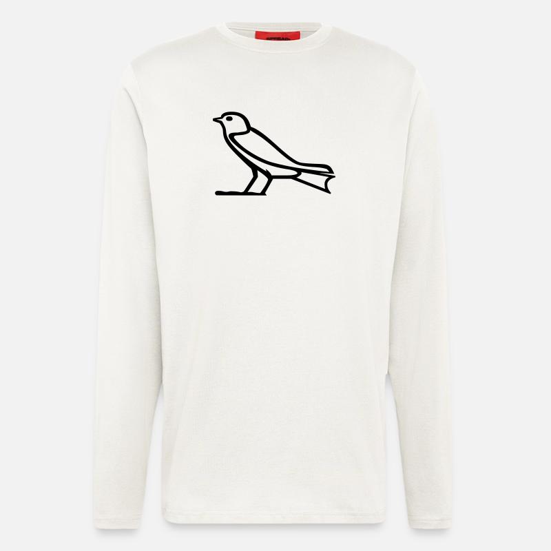 Bird hieroglyph - Longsleeve - made by SPREAD - OFF WHITE