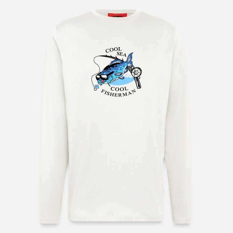 Coole Angler - Langarmshirt - made by SPREAD  - OFF WHITE