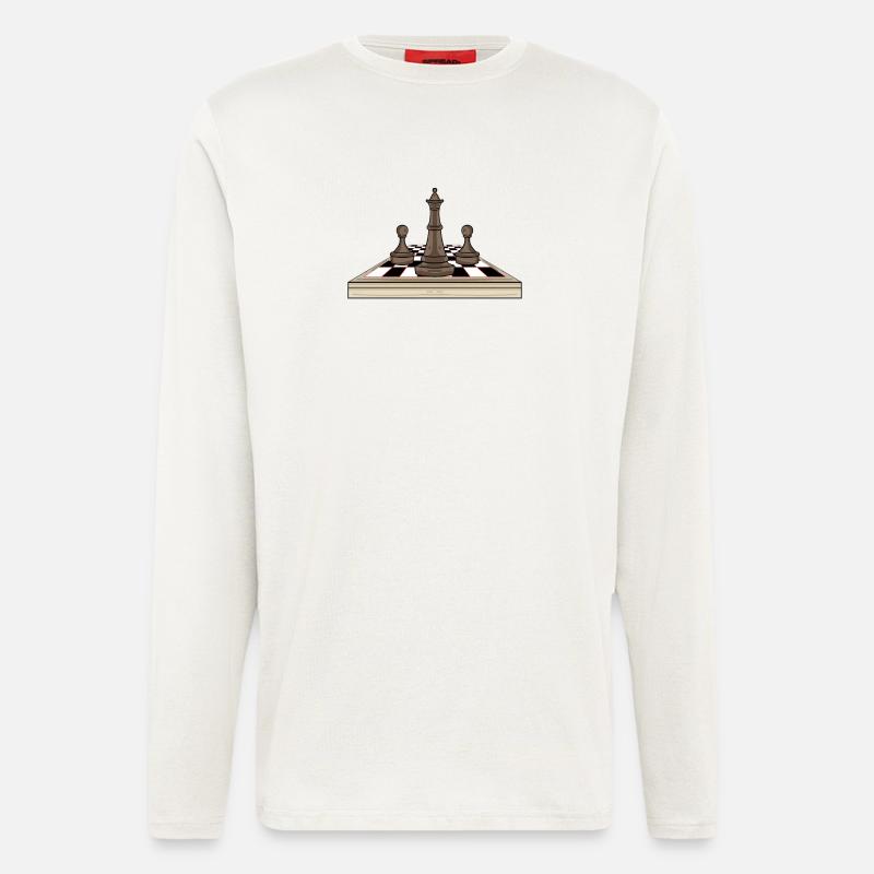 Chess chessboard - Longsleeve - made by SPREAD  - OFF WHITE