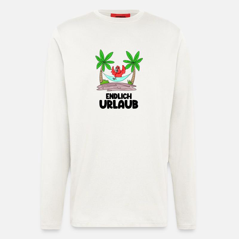 Urlaub Papagei - Langarmshirt - made by SPREAD  - OFF WHITE