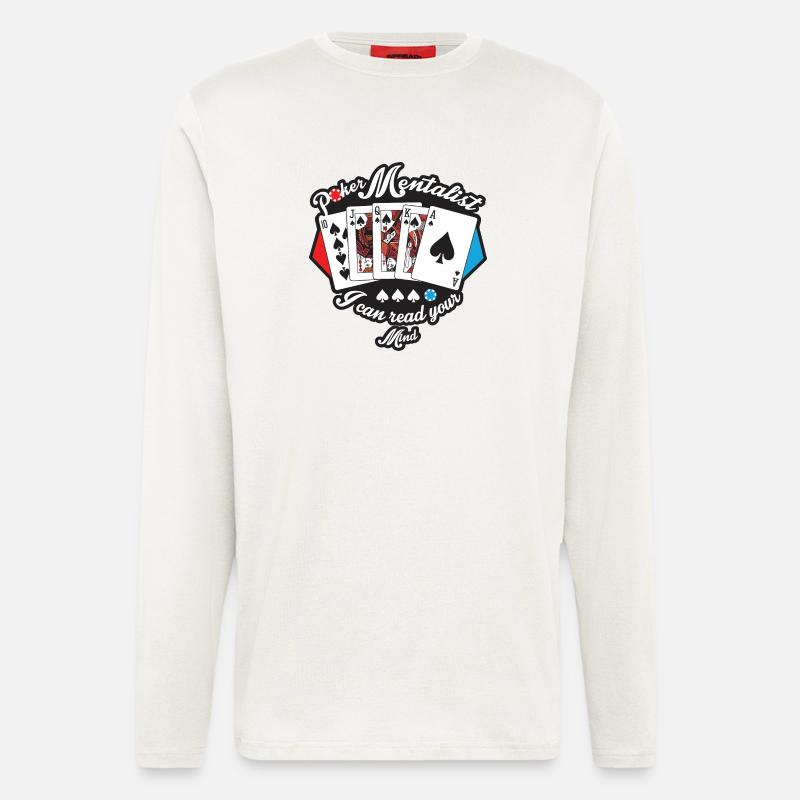 Poker Mind Reader - Longsleeve - made by SPREAD  - OFF WHITE