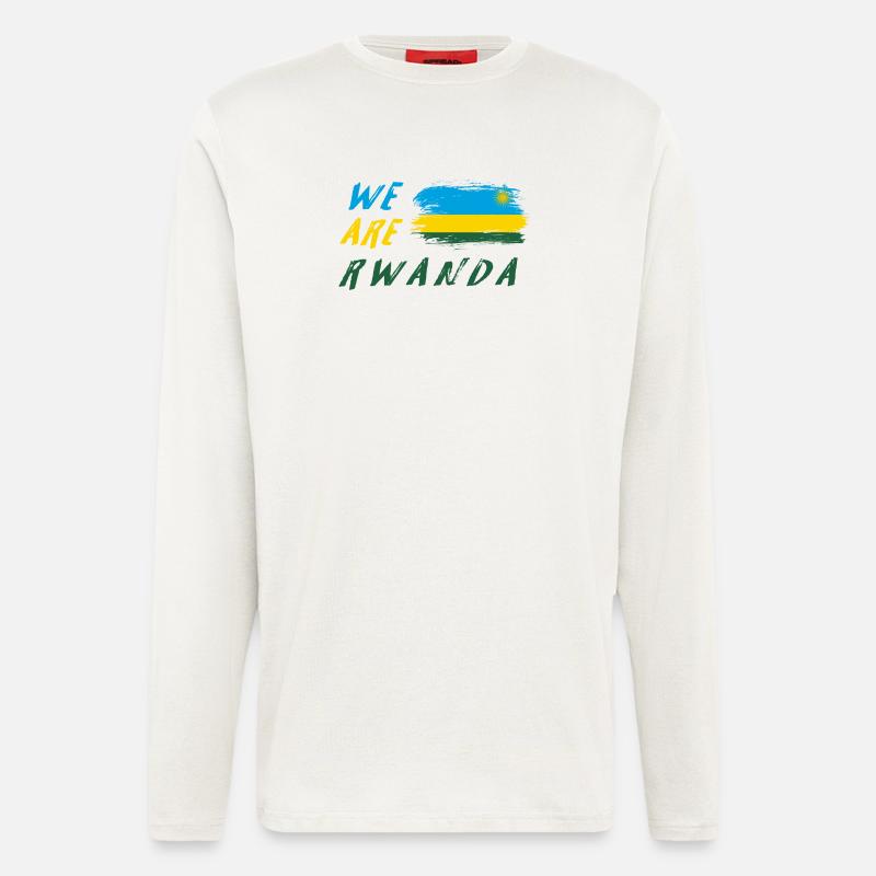 Wir sind Ruanda - Langarmshirt - made by SPREAD - OFF WHITE
