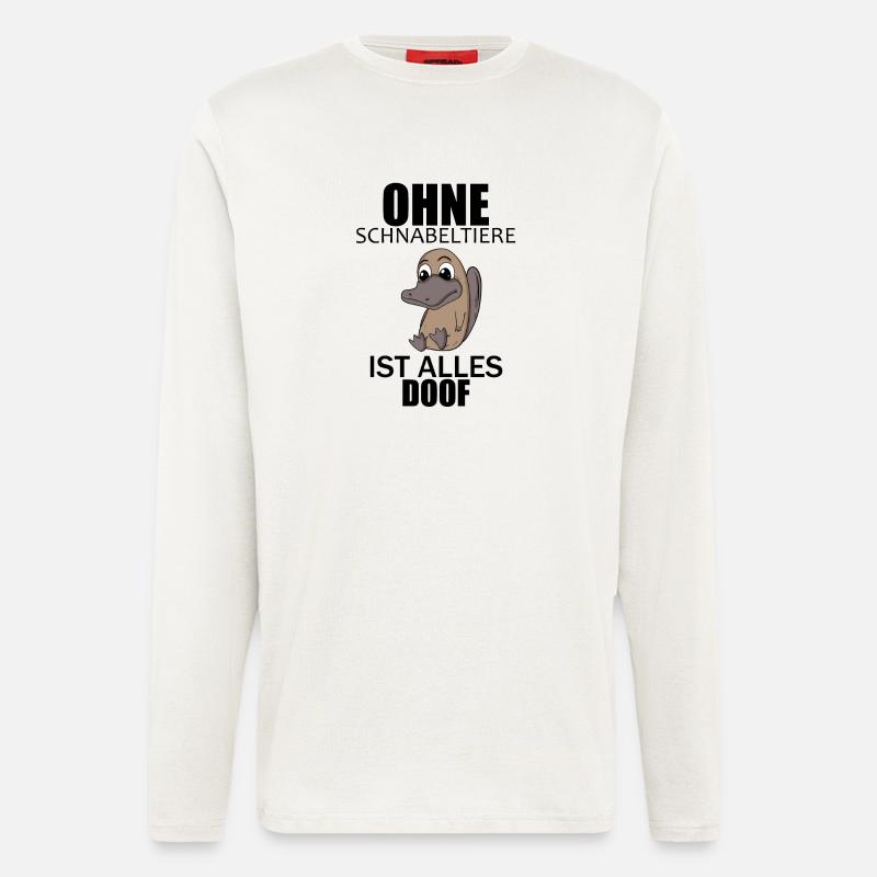 Schnabeltier - Langarmshirt - made by SPREAD - OFF WHITE