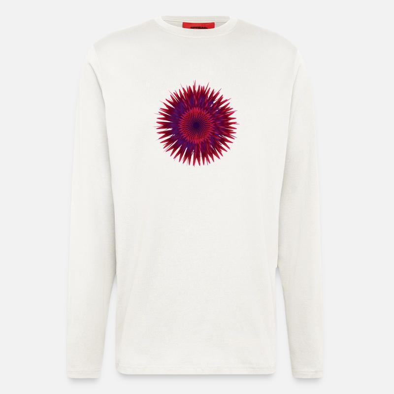 Vektor Blume - Langarmshirt - made by SPREAD  - OFF WHITE