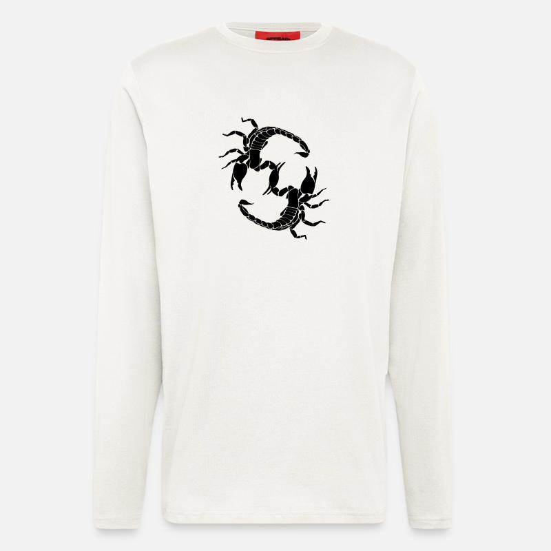 Schwarzer Skorpion - Buchstabe S - Langarmshirt - made by SPREAD  - OFF WHITE