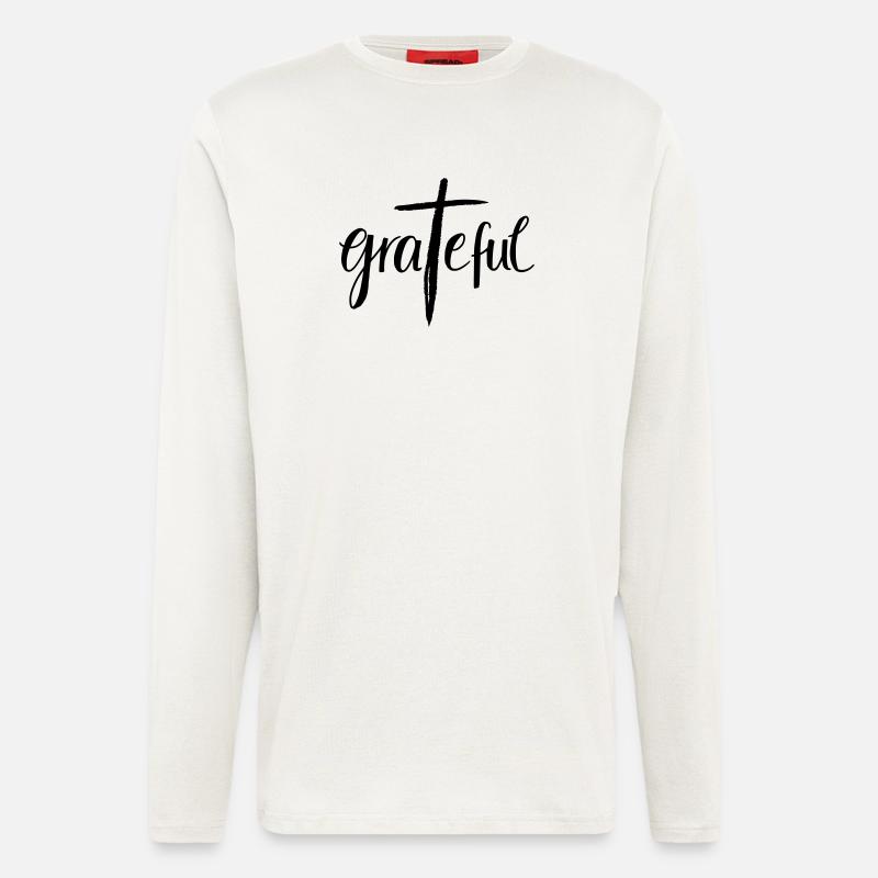 grateful - Langarmshirt - made by SPREAD  - OFF WHITE