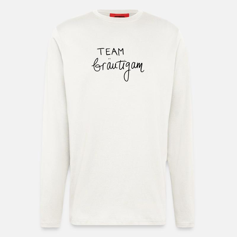 Team Bräutigam - Langarmshirt - made by SPREAD  - OFF WHITE