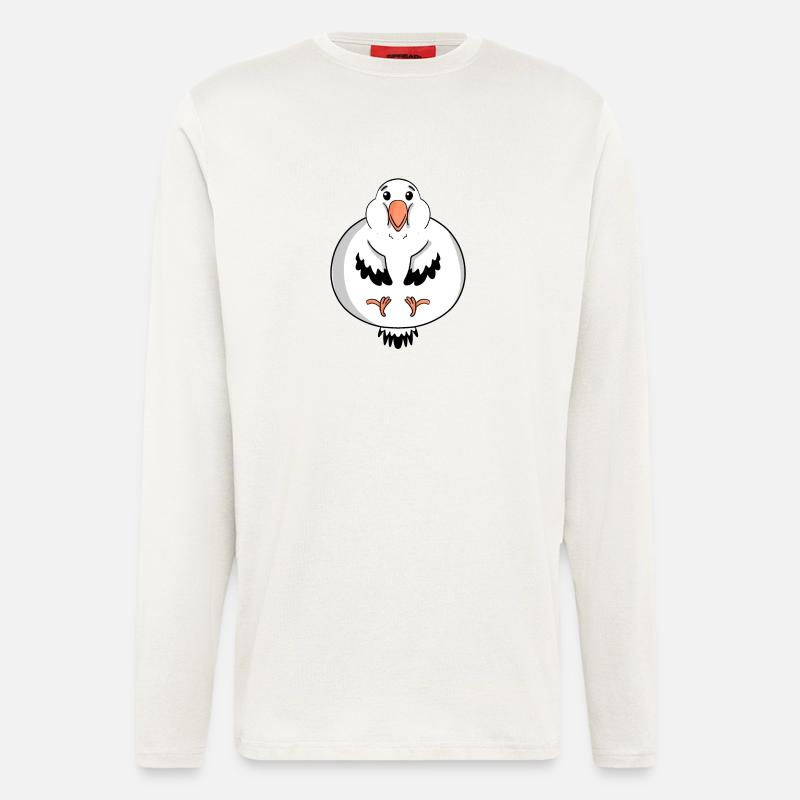 Fett Möwe Körperfett - Langarmshirt - made by SPREAD  - OFF WHITE