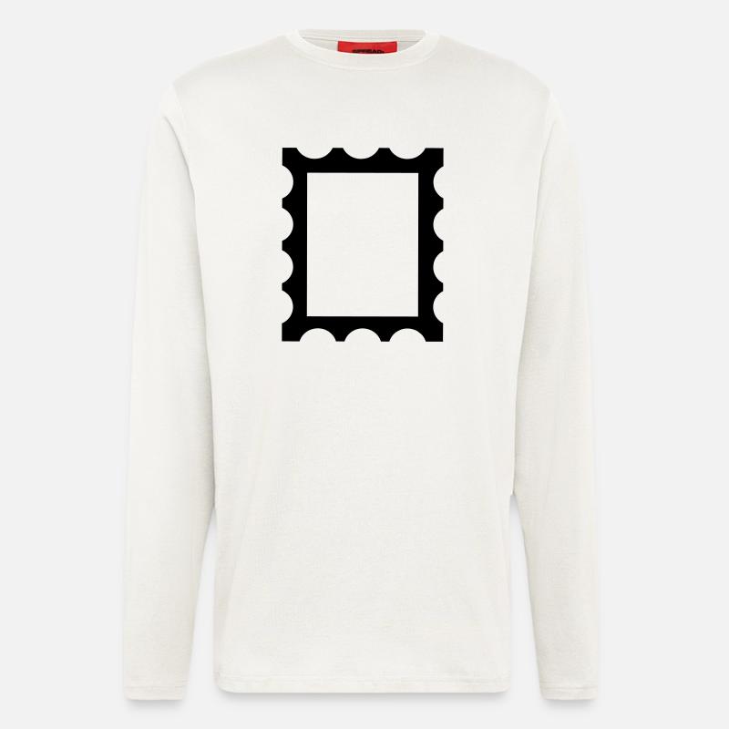 Stempelkonturrahmen - Langarmshirt - made by SPREAD  - OFF WHITE