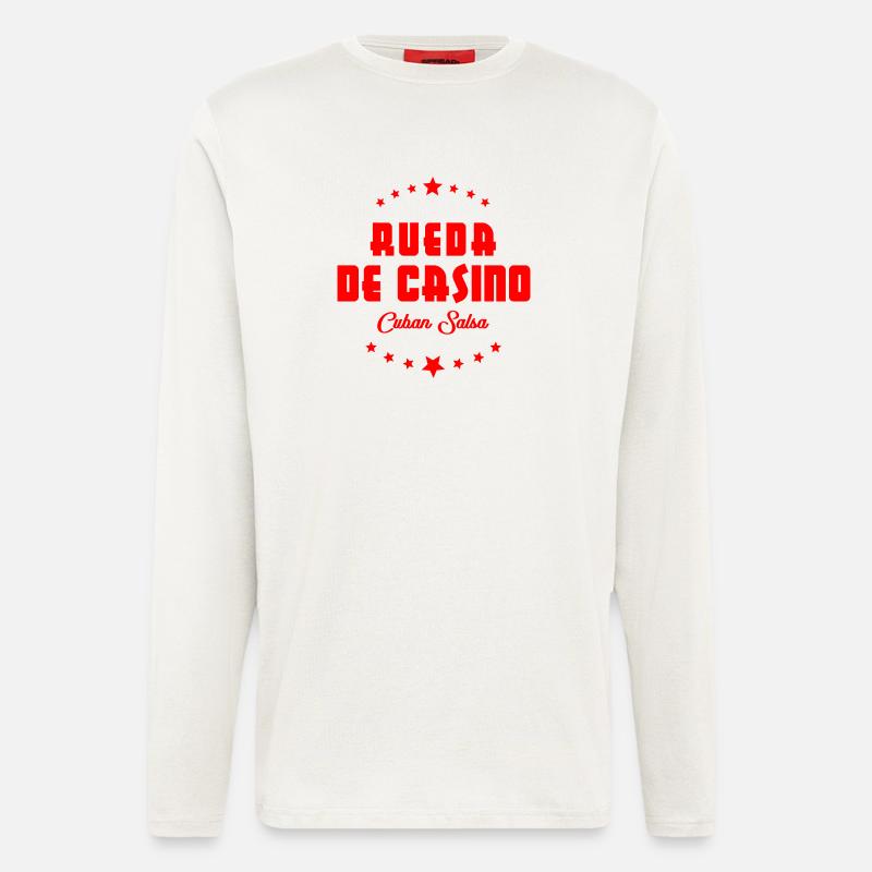 Rueda de Casino - Cuban Salsa - Langarmshirt - made by SPREAD  - OFF WHITE