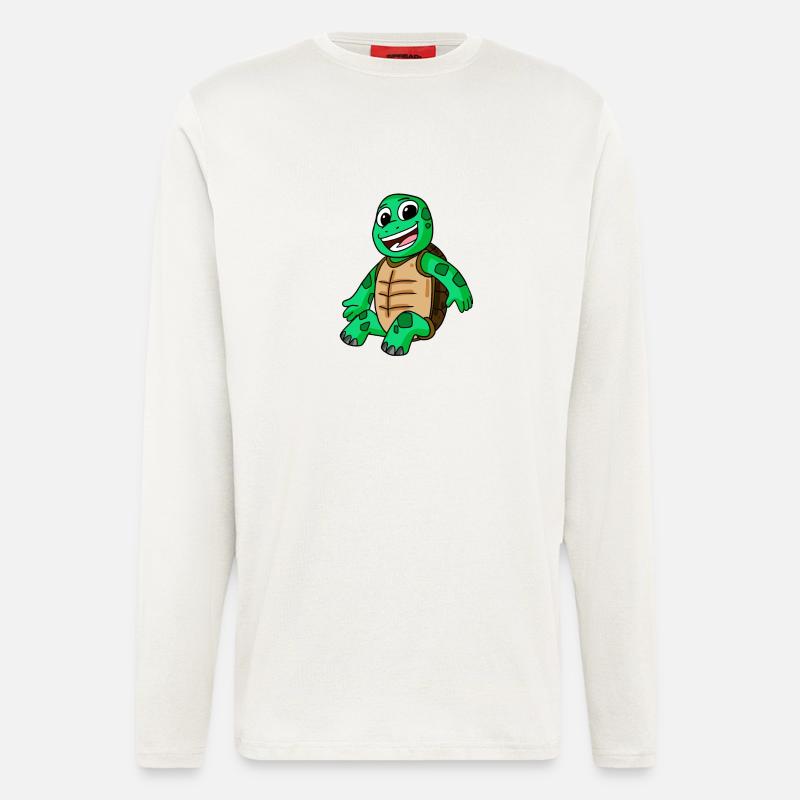 Schildkröte - Langarmshirt - made by SPREAD  - OFF WHITE