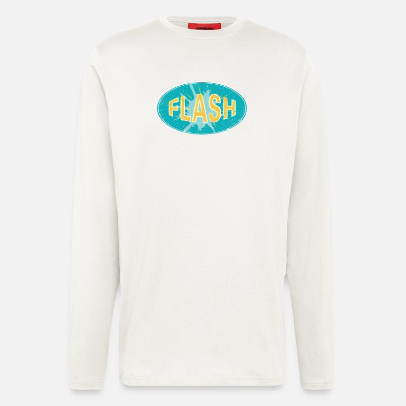 FLASH EMBLEM - Longsleeve - made by SPREAD  - OFF WHITE