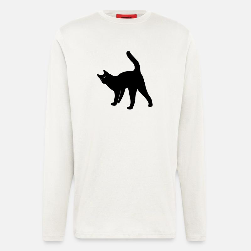 Katze Katze - Langarmshirt - made by SPREAD  - OFF WHITE