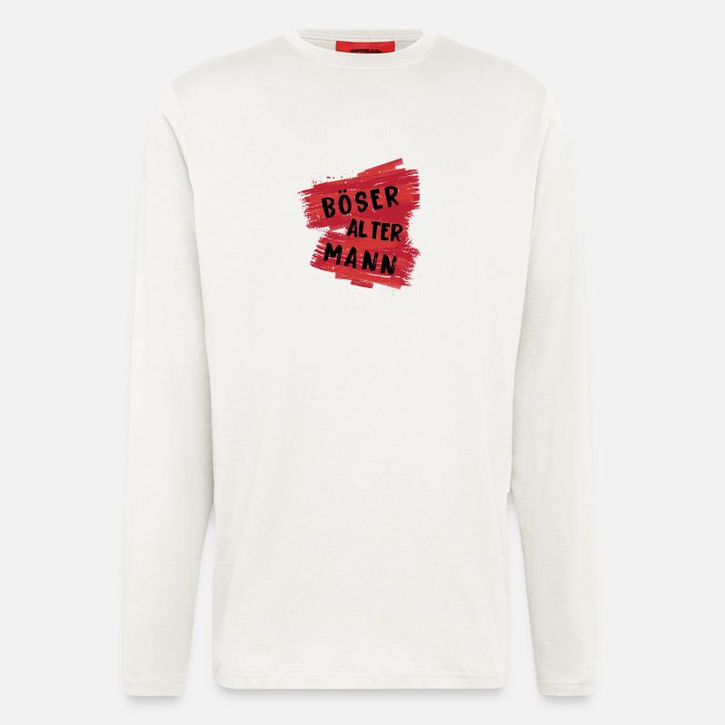 Böser Alter Mann - Langarmshirt - made by SPREAD  - OFF WHITE