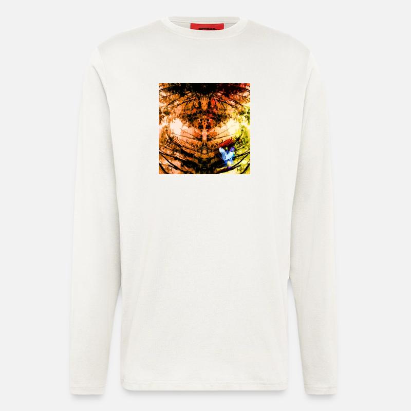 Herbstbaum Radial - Langarmshirt - made by SPREAD  - OFF WHITE