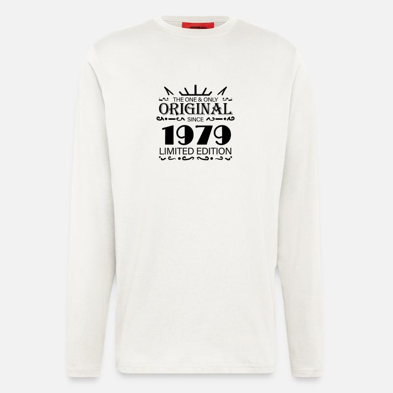 1979 - Année de construction 1979 - Manches longues bio décontracté fabriqué en UE - OFF WHITE
