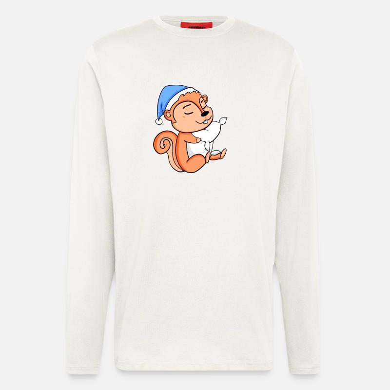 Eichhörnchen - Langarmshirt - made by SPREAD - OFF WHITE