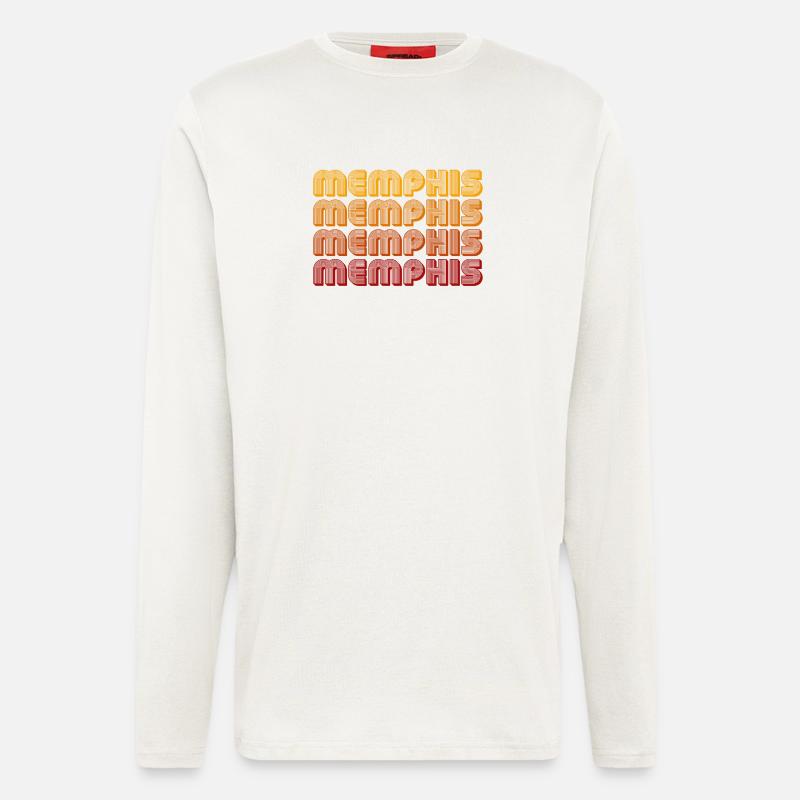 Memphis Gradient Block Pattern - Longsleeve - made by SPREAD  - OFF WHITE