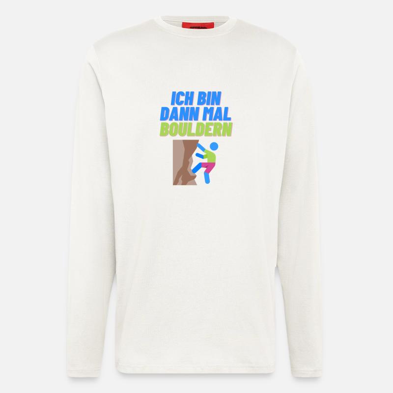Ich bin dann mal Bouldern - Langarmshirt - made by SPREAD  - OFF WHITE