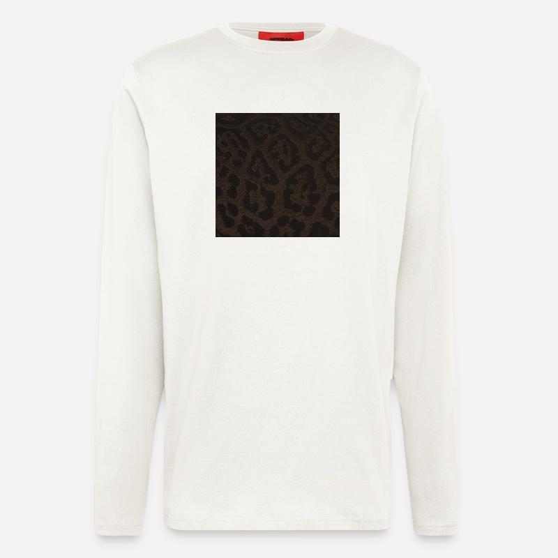 pantherfell fleckenmuster, beliebte tiermuster - Langarmshirt - made by SPREAD  - OFF WHITE
