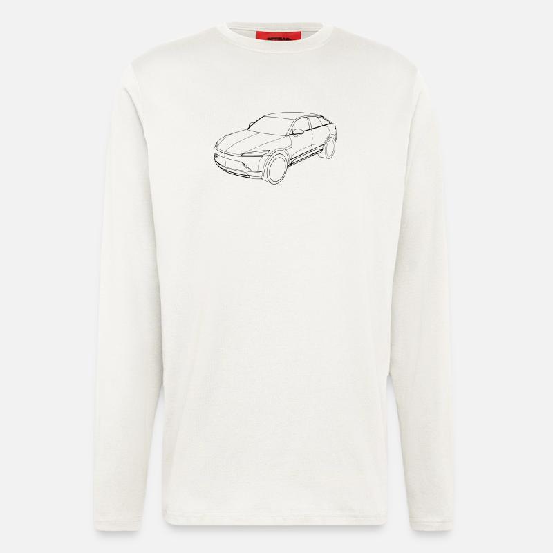Mullen 5 - Manches longues bio décontracté fabriqué en UE - OFF WHITE