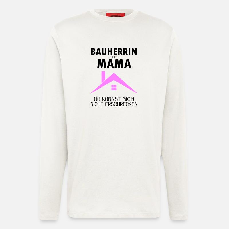 Bauherrin Mama - Langarmshirt - made by SPREAD  - OFF WHITE