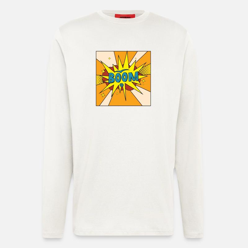 Boom Comic Explosion Style - Longsleeve - made by SPREAD  - OFF WHITE
